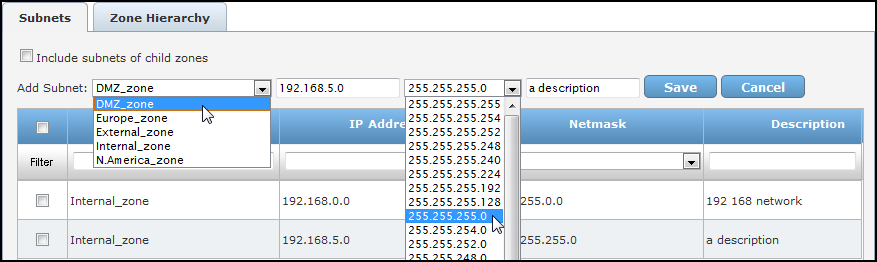 configure subnet