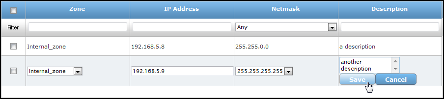 edit zone subnet