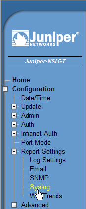 Juniper syslog