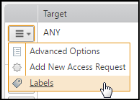 Access Request Labels