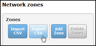 Export network zones