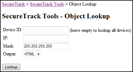 object lookup