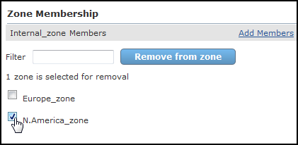 remove zones