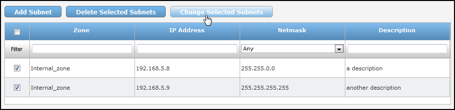 change subnets