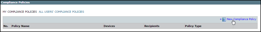 New compliance policy