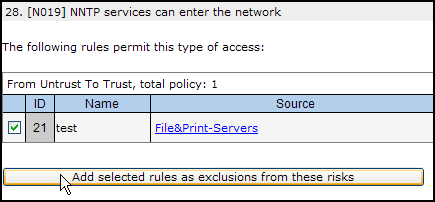 risk exclusions