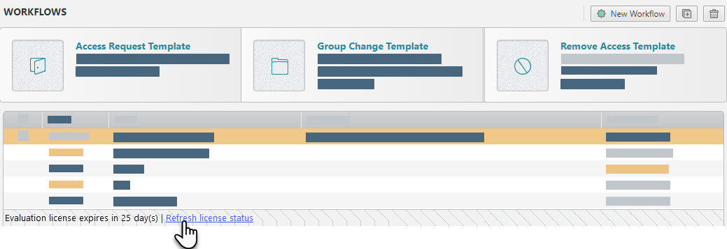 update license